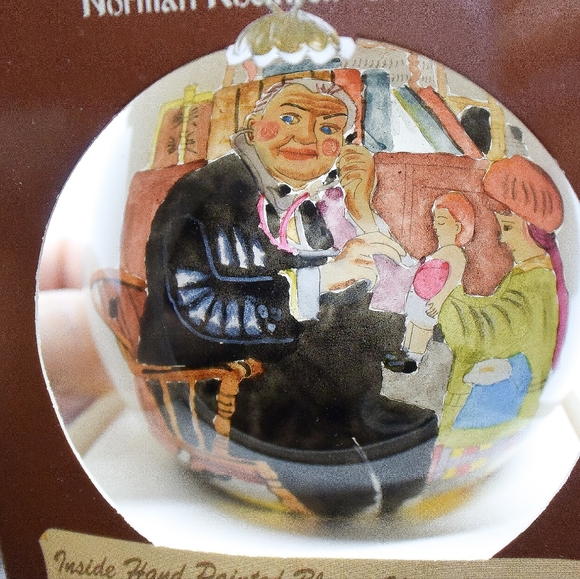 *Norman Rockwell* 1929 RARE Doctor/Physician & Doll Glass...